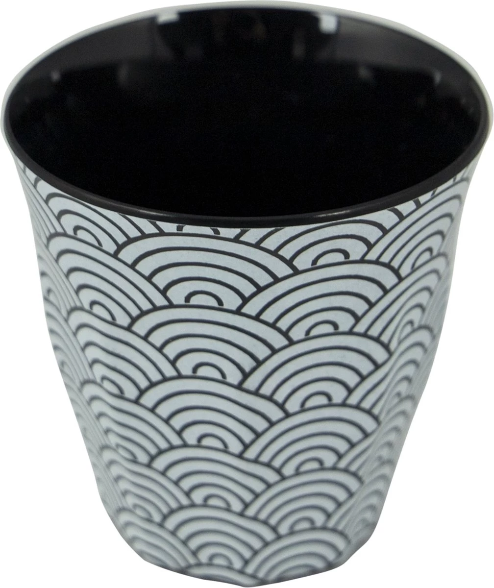 Bo-Camp Servies - Mix & Match - 16 Delig - Zwart/Wit 13 Bo-Camp Servies - Mix & Match - 16 Delig - Zwart/Wit - Afbeelding 11