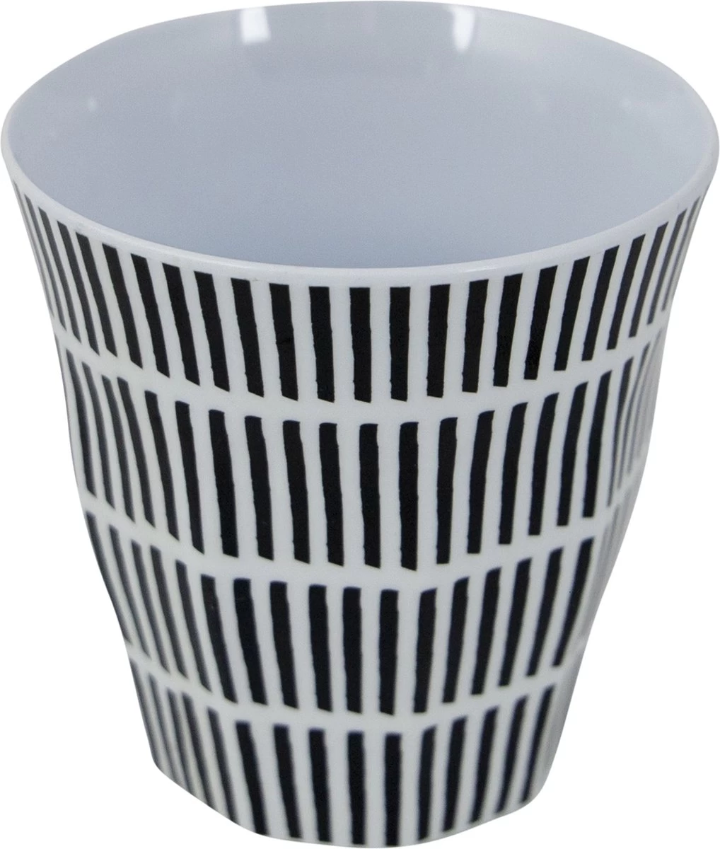 Bo-Camp Servies - Mix & Match - 16 Delig - Zwart/Wit 14 Bo-Camp Servies - Mix & Match - 16 Delig - Zwart/Wit - Afbeelding 12