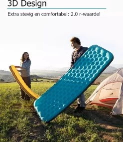 Naturehike® 3D Luchtmatras Premium - Comfortabel R-waarde 2.0 - Extra Dikke Slaapmat - Luchtbed Kamperen - Opblaasbaar Matras - Lichtgewicht - Outdoor - Camping -Buiten Kamperen 1039x1200