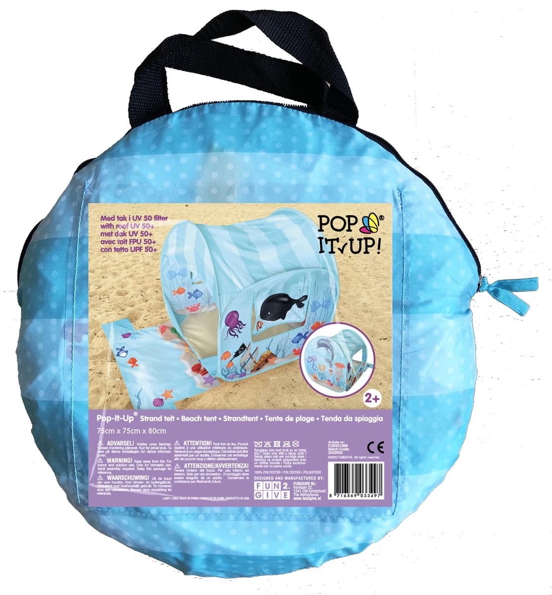 Retr-Oh! Pop-Up Strandtent - Oceaan Avonturen - Speeltent 5 Retr-Oh! Pop-Up Strandtent - Oceaan Avonturen - Speeltent - Afbeelding 3