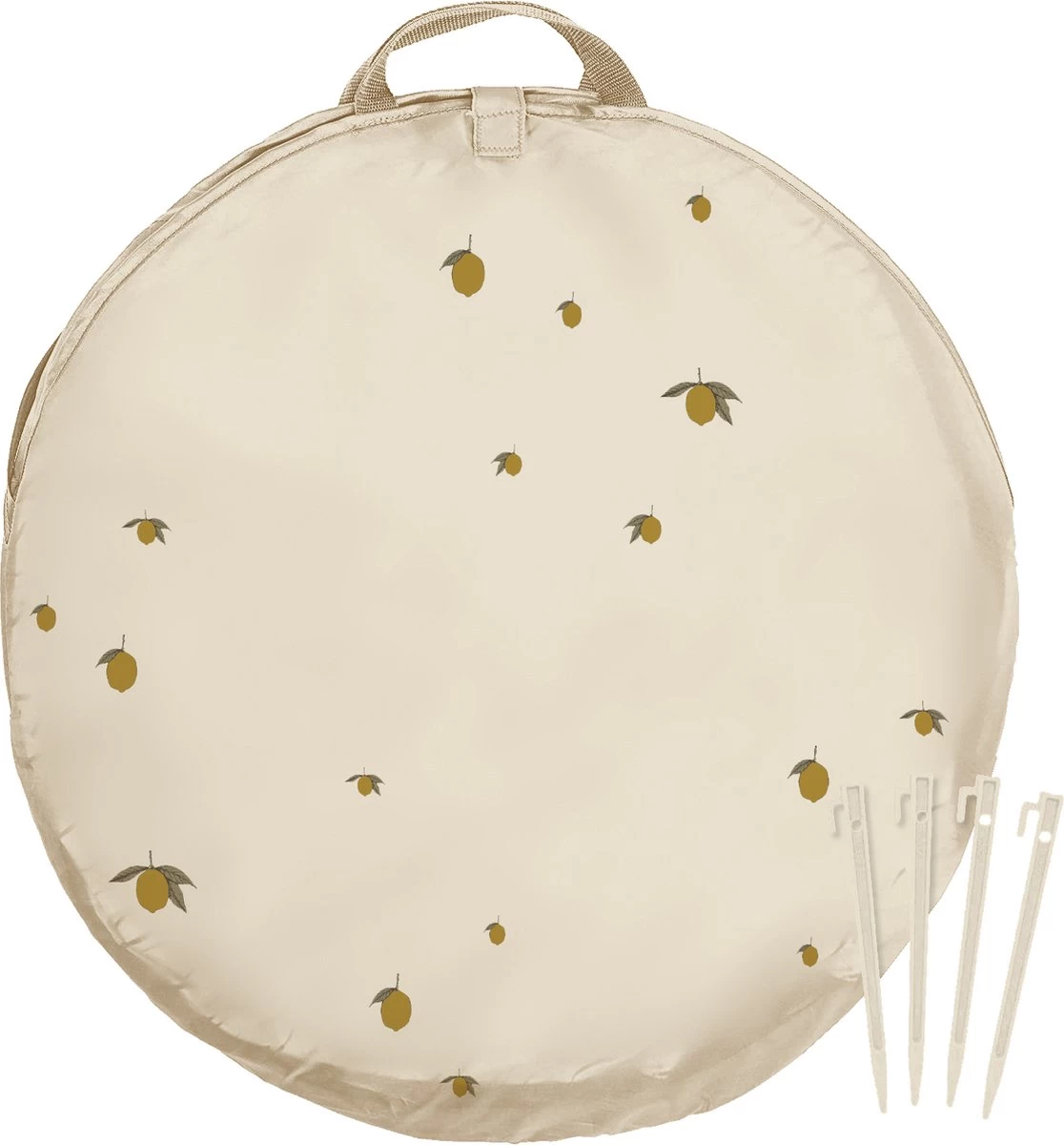 Konges Sløjd - Beach Tent Pop Up Shelter - Strandtent - Tent - Anti UV - Lemon 4 Konges Sløjd - Beach Tent Pop Up Shelter - Strandtent - Tent - Anti UV - Lemon - Afbeelding 2