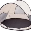 Deryan Luxe Pop Up Strandtent - Anti-UV 50+ - Cream -Buiten Kamperen 1200x1009 2