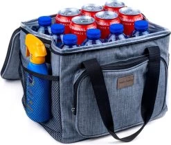 Packaway 4 Laags Geïsoleerde Koeltas - Lunchtas 15 Liter - Grijs 25 Packaway 4 Laags Geïsoleerde Koeltas - Lunchtas 15 Liter - Grijs -Buiten Kamperen 1200x1015