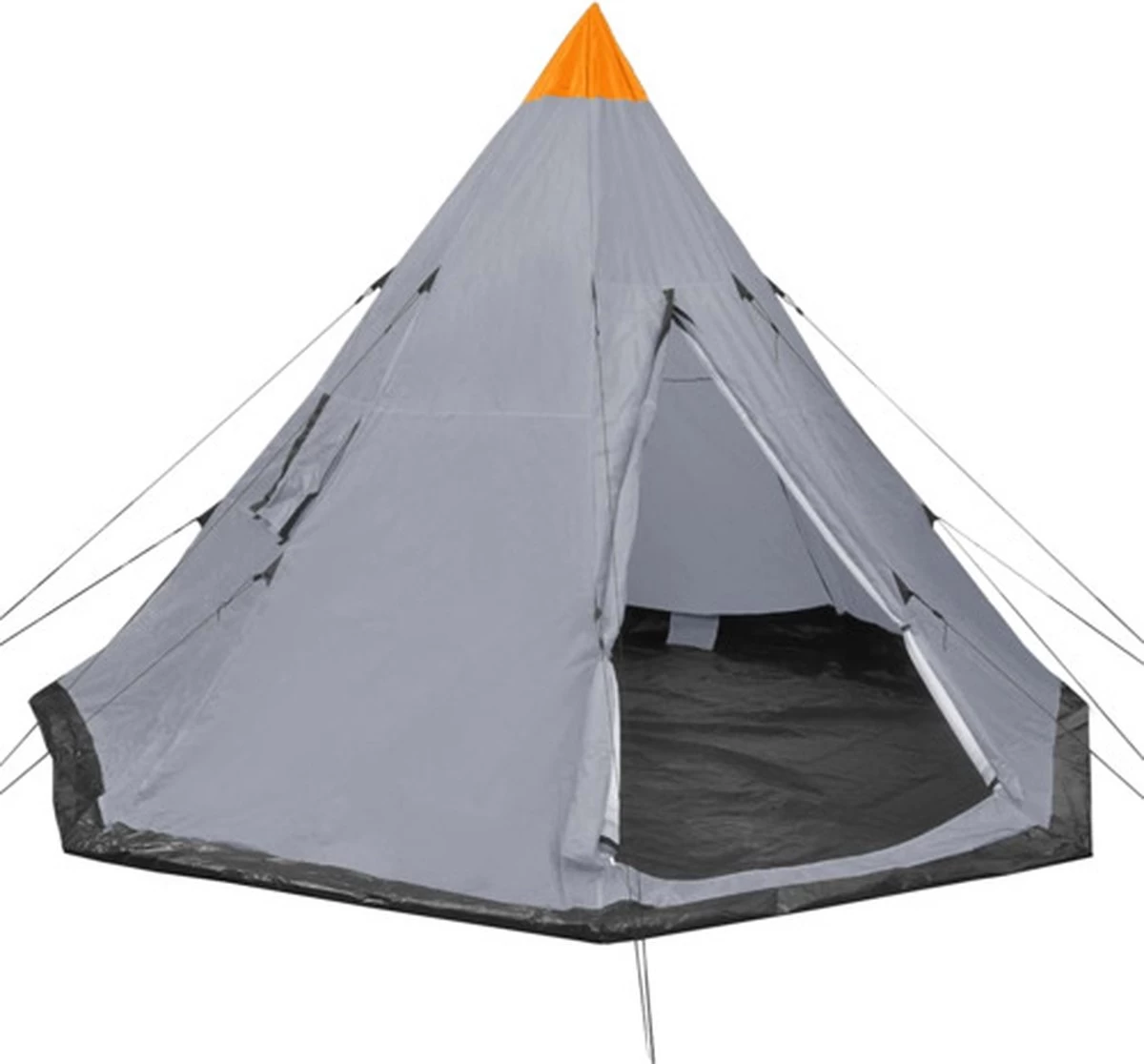 VidaXL Tent 4-persoons Grijs 3 VidaXL Tent 4-persoons Grijs