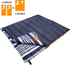 Dutch Mountains Slaapzak Goeree XL - Extra Groot 220x90cm - Katoenen Binnenkant - Aanritsbaar - Tochtstrip En Compressiehoes -Buiten Kamperen 1200x1118 2