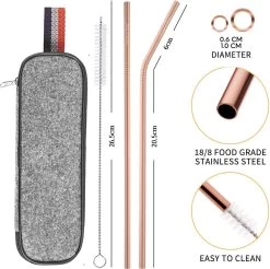 House Of Husk Reisbestek - Reis Bestekset - Chopsticks - Metalen Rietjes Met Borstel - Lepel - Vaatwasserbestendig - RVS - 7 Delig - Rose Goud 9 House Of Husk Reisbestek - Reis Bestekset - Chopsticks - Metalen Rietjes Met Borstel - Lepel - Vaatwasserbestendig - RVS - 7 Delig - Rose Goud -Buiten Kamperen 1200x1193 2