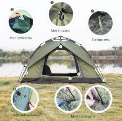 Sens Design Pop Up Tent - Tent - 2-3 Personen -Buiten Kamperen 1200x1197 3