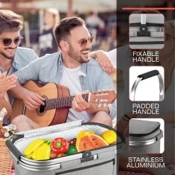 Bomoe Koeltas Picknickmand Opvouwbaar IceBreezer K47 - 47x27x26 Cm - 32 Liter- Perfect Voor Barbecues Of Boodschappen -Buiten Kamperen 1200x1200 150