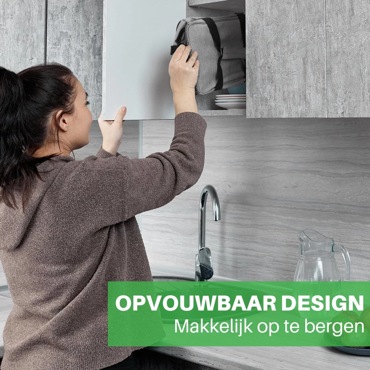 Packaway 4 Laags Geïsoleerde Koeltas - Lunchtas 15 Liter - Grijs 11 Packaway 4 Laags Geïsoleerde Koeltas - Lunchtas 15 Liter - Grijs - Afbeelding 9