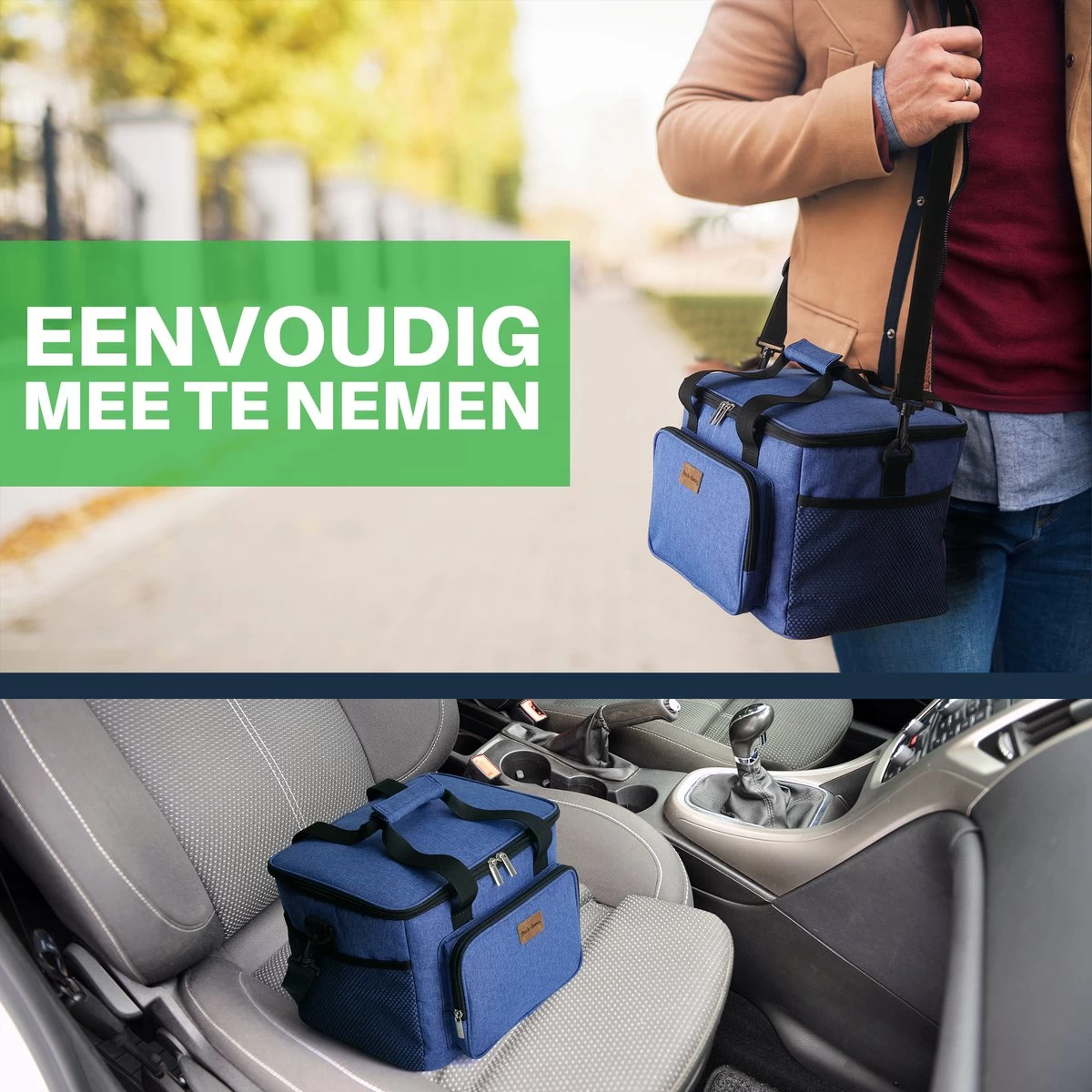 Packaway 4 Laags Geïsoleerde Koeltas - Lunchtas 15 Liter - Blauw 6 Packaway 4 Laags Geïsoleerde Koeltas - Lunchtas 15 Liter - Blauw - Afbeelding 4