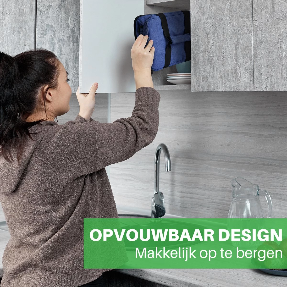 Packaway 4 Laags Geïsoleerde Koeltas - Lunchtas 15 Liter - Blauw 9 Packaway 4 Laags Geïsoleerde Koeltas - Lunchtas 15 Liter - Blauw - Afbeelding 7