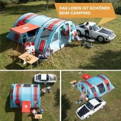 Skandika Gotland Tunneltent Voor 6 Personen, Grote Familietent In Racing-design, Ingenaaide Tentbodem, Waterdicht, 5000 Mm Waterkolom, Slaapcabine Met Scheidingswand, Muggennet (let Op, Komt Met Kleurfouten) -Buiten Kamperen 1200x1200 431