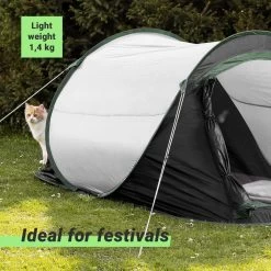 JEMIDI Tweepersoons Pop-up Tent - Opgooitent, Werptent Voor 2 Personen - Ideaal Als Festivaltent Of Kampeertent - Verschillende Kleuren -Buiten Kamperen 1200x1200 546