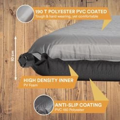 Skandika Easy Single Zelfopblaasbaar Slaapmat – Slaapmat – Slaapmat Zelfopblazend – Logeerbed – Polyester, PVC - Premium Zelfopblazend Luchtbed, Antislip-materiaal, Ideaal Voor Camping – Outdoor, Camping – Kamperen – 196 X 60 X 10 Cm – 3.2kg - Grijs 19 Skandika Easy Single Zelfopblaasbaar Slaapmat – Slaapmat – Slaapmat Zelfopblazend – Logeerbed – Polyester, PVC - Premium Zelfopblazend Luchtbed, Antislip-materiaal, Ideaal Voor Camping – Outdoor, Camping – Kamperen – 196 X 60 X 10 Cm – 3.2kg - Grijs -Buiten Kamperen 1200x1200 815