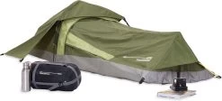 Where Tomorrow Solo Tent 220X80X50 Cm - Groen - 1 Persoons -Buiten Kamperen 1200x544