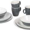 Bo-Camp Servies - Campingbord - 100% Melamine - 16-delig - Grijs 1 Bo-Camp Servies - Campingbord - 100% Melamine - 16-delig - Grijs -Buiten Kamperen 1200x560
