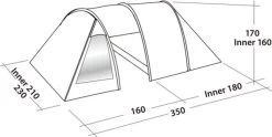 Easy Camp Tent Galaxy 300 3-persoons Rustiekgroen -Buiten Kamperen 1200x604