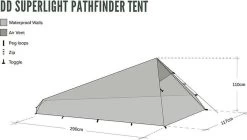 Dd Superlight Pathfinder Tent - Groen - 2 Persoons -Buiten Kamperen 1200x682 3