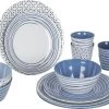 Bo-Camp - Servies - Mix & Match- 16-Delig - Blauw -Buiten Kamperen 1200x710