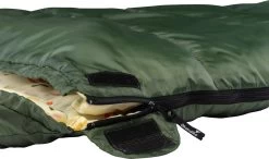 Skandika Vegas-R XXL Slaapzak - Mummieslaapzakken – Slaapzakken Volwassen – Maat XXL – Mummie Slaapzak - Unisex - Katoen, Luxe Kwaliteit, Koppelbaar, 3 Seizoenen, 220 X 110 Cm, -12° Tot -15°C, Outdoor Kampeerslaapzak – Ritssluiting Rechts - Groen -Buiten Kamperen 1200x710 2