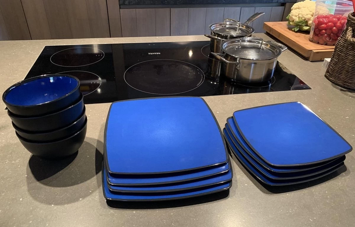 Camping Servies - 12 Delig – 100% Melamine Servies Set – Campingservies – Melamine Servies - Blue Ocean 7 Camping Servies - 12 Delig – 100% Melamine Servies Set – Campingservies – Melamine Servies - Blue Ocean - Afbeelding 5