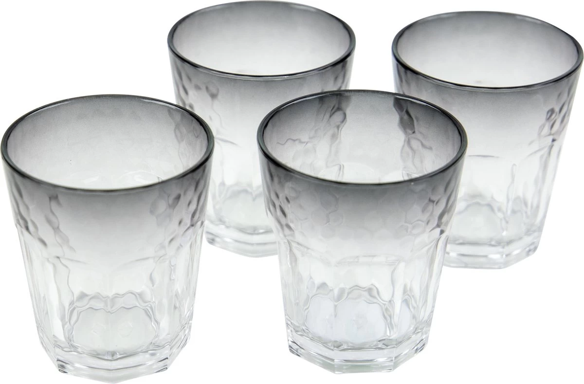 Bo-Camp Limonade Glas - Campingglas - Smoke - 4 Stuks - 200 Ml 3 Bo-Camp Limonade Glas - Campingglas - Smoke - 4 Stuks - 200 Ml