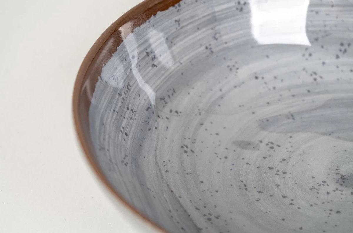 Bo-Camp Servies - Halo - 12-delig - Grijs 4 Bo-Camp Servies - Halo - 12-delig - Grijs - Afbeelding 2