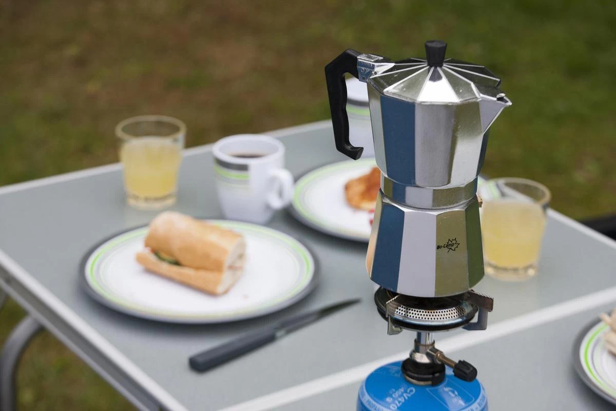 Bo-Camp Percolator - Espresso Maker - 3-cups - Aluminium 4 Bo-Camp Percolator - Espresso Maker - 3-cups - Aluminium - Afbeelding 2