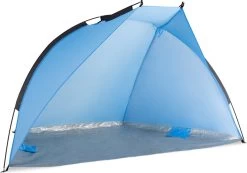 Navaris Windscherm Voor Het Strand - Zon- En Windbescherming Voor Drie Personen - Pop-up Speeltent Met UV- Bescherming - Beach Shelter Met Draagtas -Buiten Kamperen 1200x839