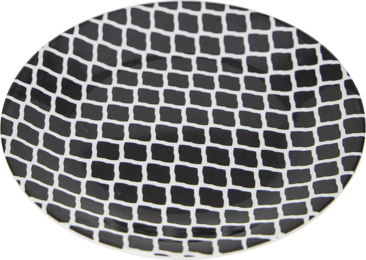 Bo-Camp Servies - Mix & Match - 16 Delig - Zwart/Wit 5 Bo-Camp Servies - Mix & Match - 16 Delig - Zwart/Wit - Afbeelding 3