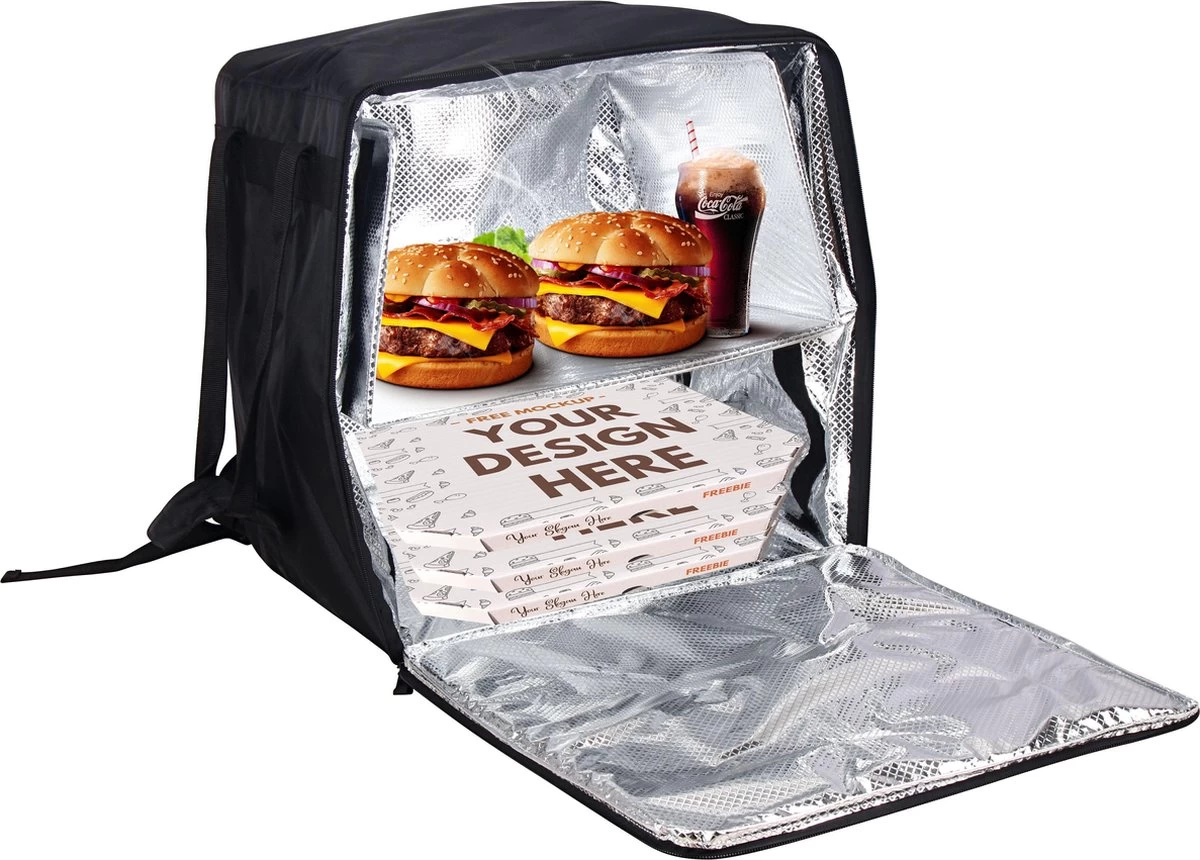 Merkloos Bezorgtas Rugzak Zwart 63 Liter 5 Merkloos Bezorgtas Rugzak Zwart 63 Liter - Afbeelding 3