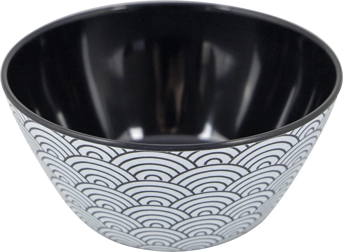 Bo-Camp Servies - Mix & Match - 16 Delig - Zwart/Wit 4 Bo-Camp Servies - Mix & Match - 16 Delig - Zwart/Wit - Afbeelding 2