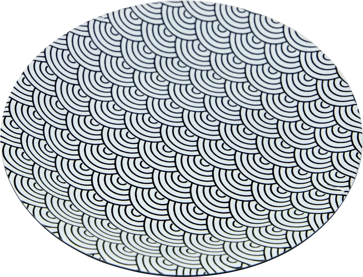 Bo-Camp Servies - Mix & Match - 16 Delig - Zwart/Wit 7 Bo-Camp Servies - Mix & Match - 16 Delig - Zwart/Wit - Afbeelding 5