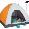 Relaxdays Strandtent Pop-up - Omkleedtent - 145x180 Cm - 2-3 Personen - Beachtent -compact - Oranje -Buiten Kamperen 1200x945