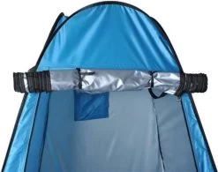 Merkloos 4 In 1 Pop-up Douchetent Voor Omkleden, Douchen, Toilet En Opslag - 1 Persoons Tent - Camping Douche En Omkleedtent - Inclusief Haringen En Draagtas - 190 X 110 X 110 Cm Blauw -Buiten Kamperen 1200x949