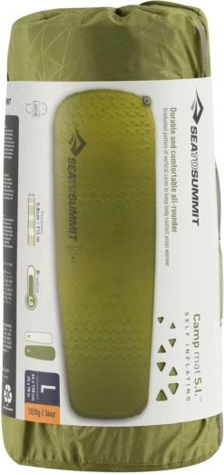 Sea To Summit Camp S.I. Regular Zelf Opbaasbare Slaapmat - 3.8cm - 780g - Groen -Buiten Kamperen 567x1200 1