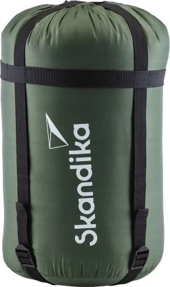 Skandika Vegas-R XXL Slaapzak - Mummieslaapzakken – Slaapzakken Volwassen – Maat XXL – Mummie Slaapzak - Unisex - Katoen, Luxe Kwaliteit, Koppelbaar, 3 Seizoenen, 220 X 110 Cm, -12° Tot -15°C, Outdoor Kampeerslaapzak – Ritssluiting Rechts - Groen -Buiten Kamperen 715x1200 1