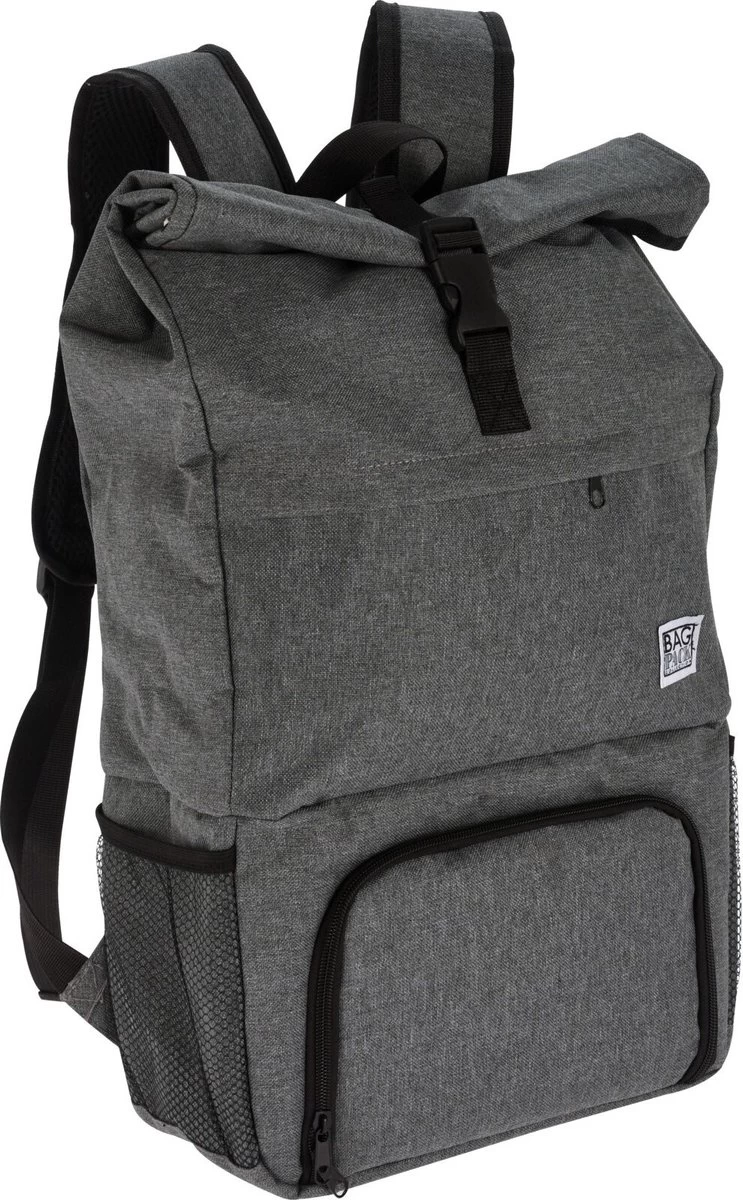 Merkloos Rugtas/rugzak Grijs - 30 X 12 X 60 Cm - 20 Liter - Met Koel Voorvakje - Koelrugzak 4 Merkloos Rugtas/rugzak Grijs - 30 X 12 X 60 Cm - 20 Liter - Met Koel Voorvakje - Koelrugzak - Afbeelding 2