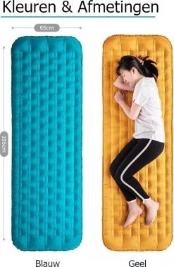 Naturehike® 3D Luchtmatras Premium - Comfortabel R-waarde 2.0 - Extra Dikke Slaapmat - Luchtbed Kamperen - Opblaasbaar Matras - Lichtgewicht - Outdoor - Camping -Buiten Kamperen 780x1200 2