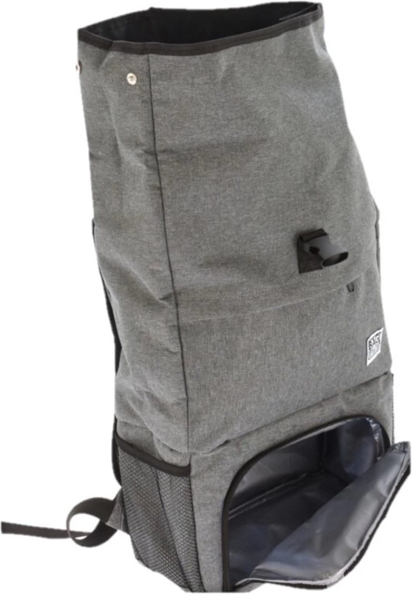 Merkloos Rugtas/rugzak Grijs - 30 X 12 X 60 Cm - 20 Liter - Met Koel Voorvakje - Koelrugzak 5 Merkloos Rugtas/rugzak Grijs - 30 X 12 X 60 Cm - 20 Liter - Met Koel Voorvakje - Koelrugzak - Afbeelding 3