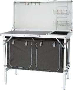 Campart Campingkeuken KI-0757 – Complete Keuken En Campingkast – Opvouwbaar En Inclusief Draagtas - Grijs 21 Campart Campingkeuken KI-0757 – Complete Keuken En Campingkast – Opvouwbaar En Inclusief Draagtas - Grijs -Buiten Kamperen 969x1200 1